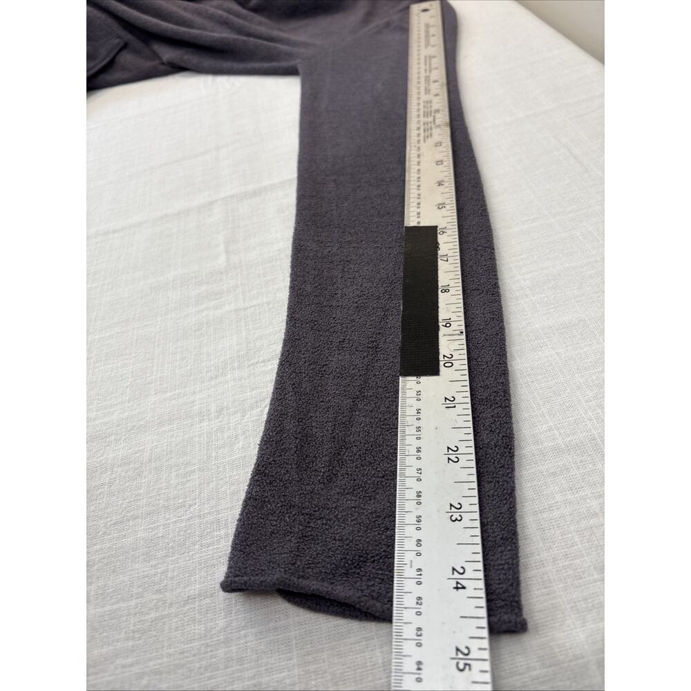Barefoot Dreams CozyChic Ultra Lite Open Front Cardigan Dusty Blue Gray Pockets - Picture 8 of 10